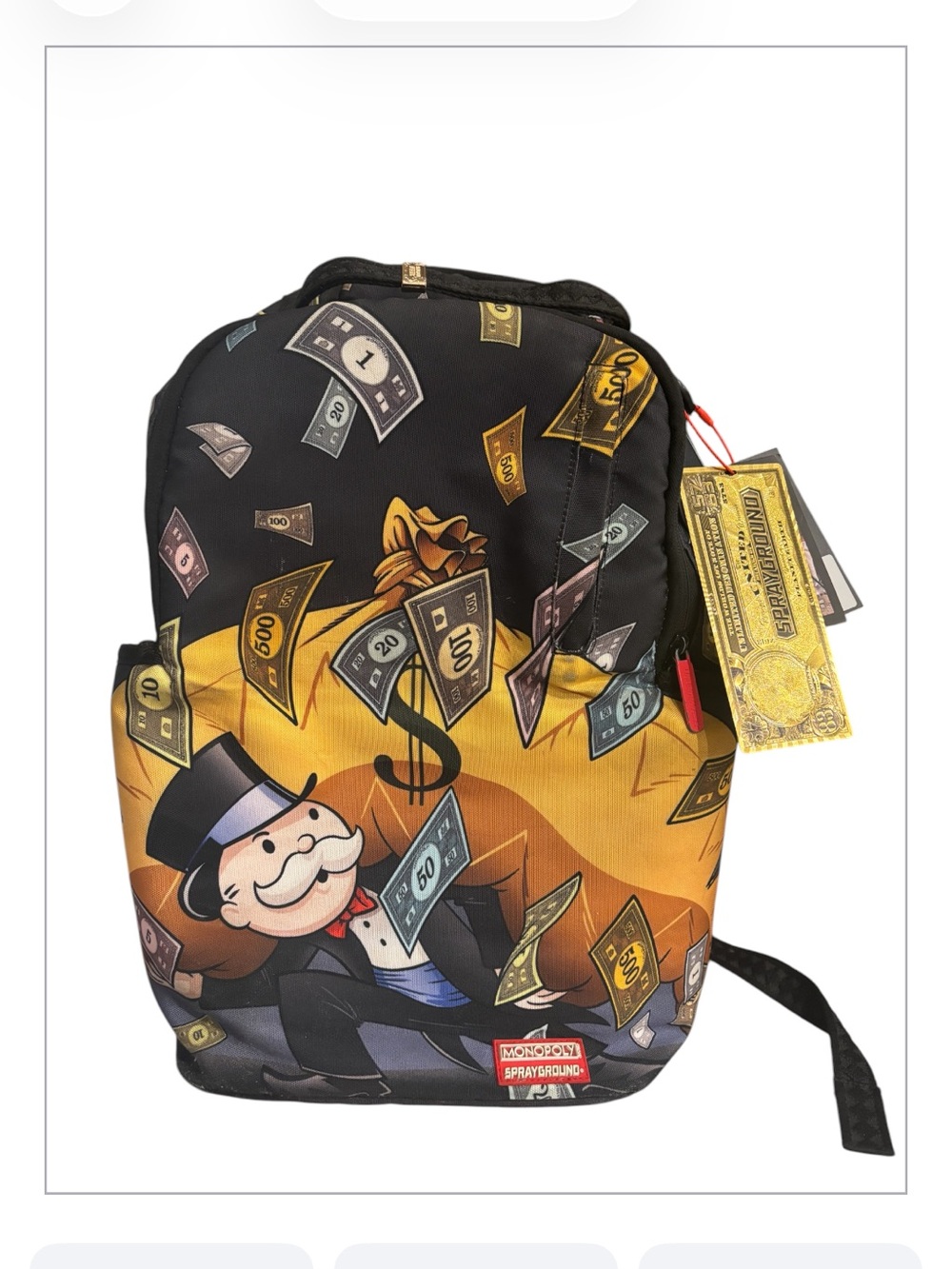 Sprayground Monopoly Money Bag Backpack